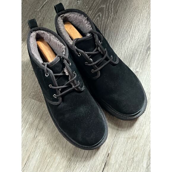 UGG Men\'s NEUMAL Black Suede Chukka Boot Size 12 main image 8